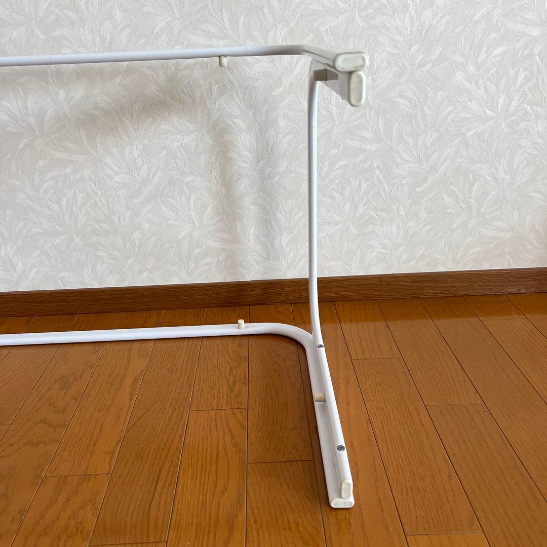 80s 90s モダン ガラステーブル ミッドセンチュリー アイアン 白ホワイト