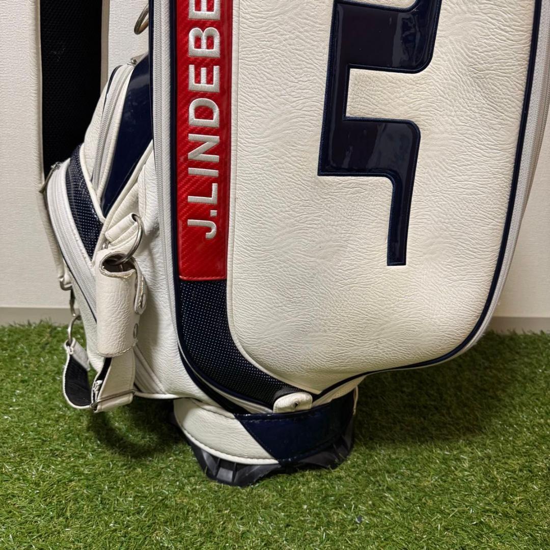 J.LINDEBERG J.リンドバーグ キャディバッグ レザー ホワイト
