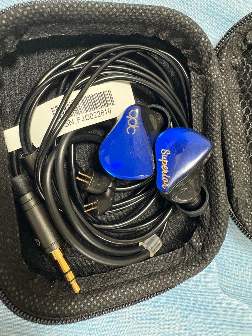 k*u様 qdc SUPERIOR Azure＋イリスケーブル