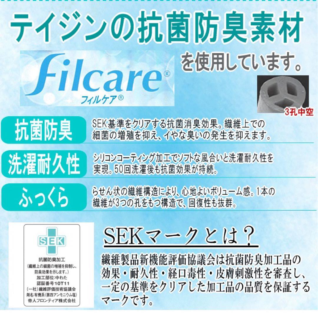 掛け布団 クイーン 2枚合わせ テイジン フィルケア 抗菌 防臭 日本製