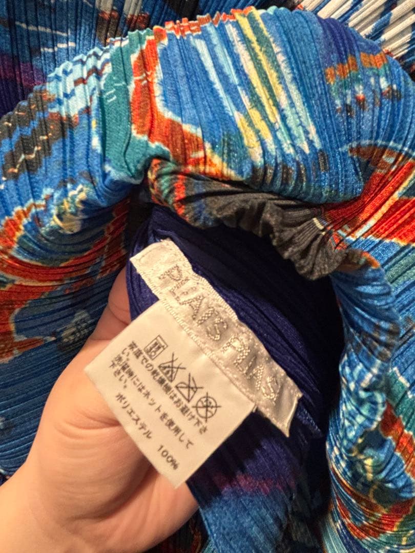 pleatsplease 希少な柄物　トップス　長袖