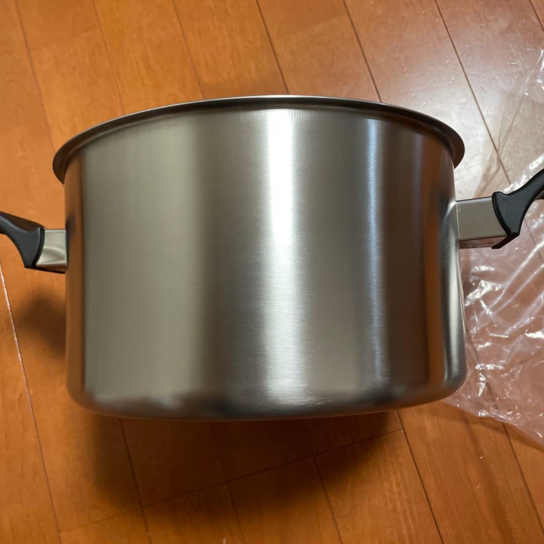 ウルシヤマ金属 両手鍋 24cmtrwー24w トロワディープポット