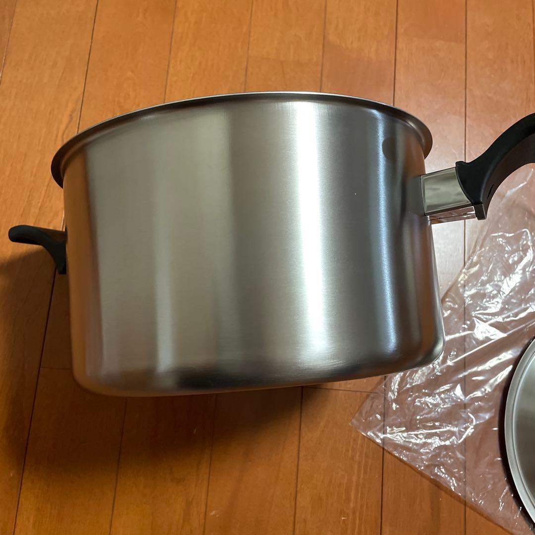 ウルシヤマ金属 両手鍋 24cmtrwー24w トロワディープポット