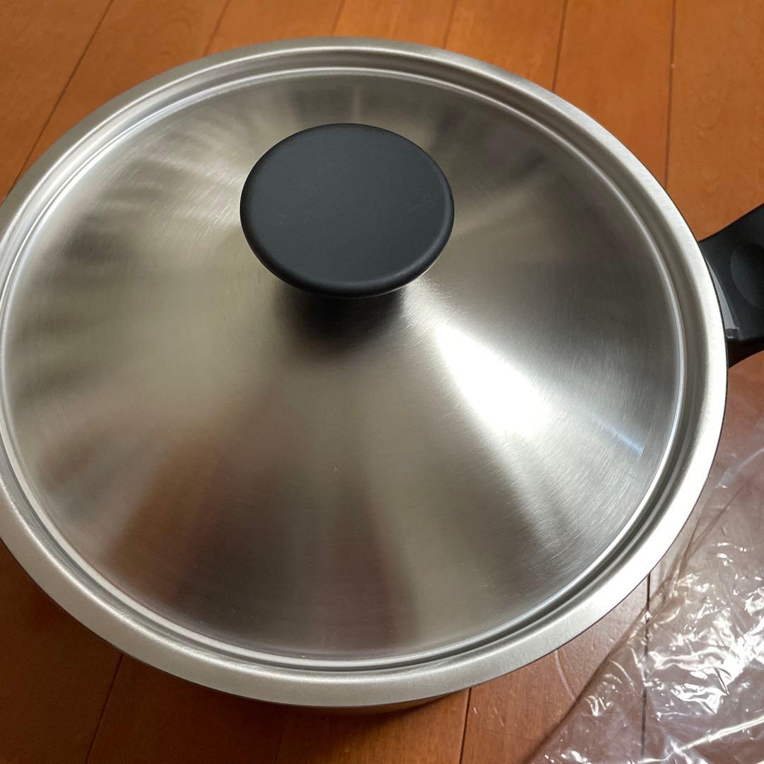 ウルシヤマ金属 両手鍋 24cmtrwー24w トロワディープポット