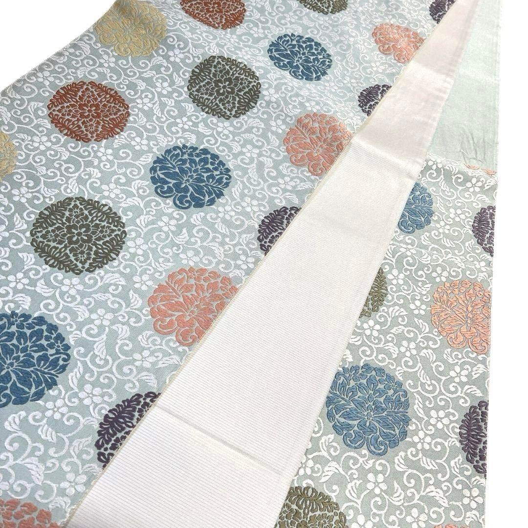 袋帯　唐織　唐花模様　花紋　菖蒲紋　着物　045a p