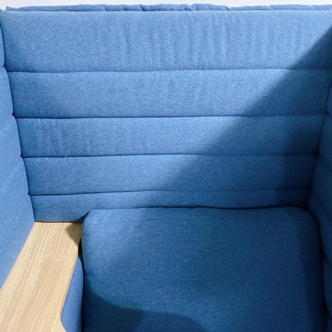 ゆあ　オフィスコム HIBIS ハイバックソファ 1人掛け テーブル付