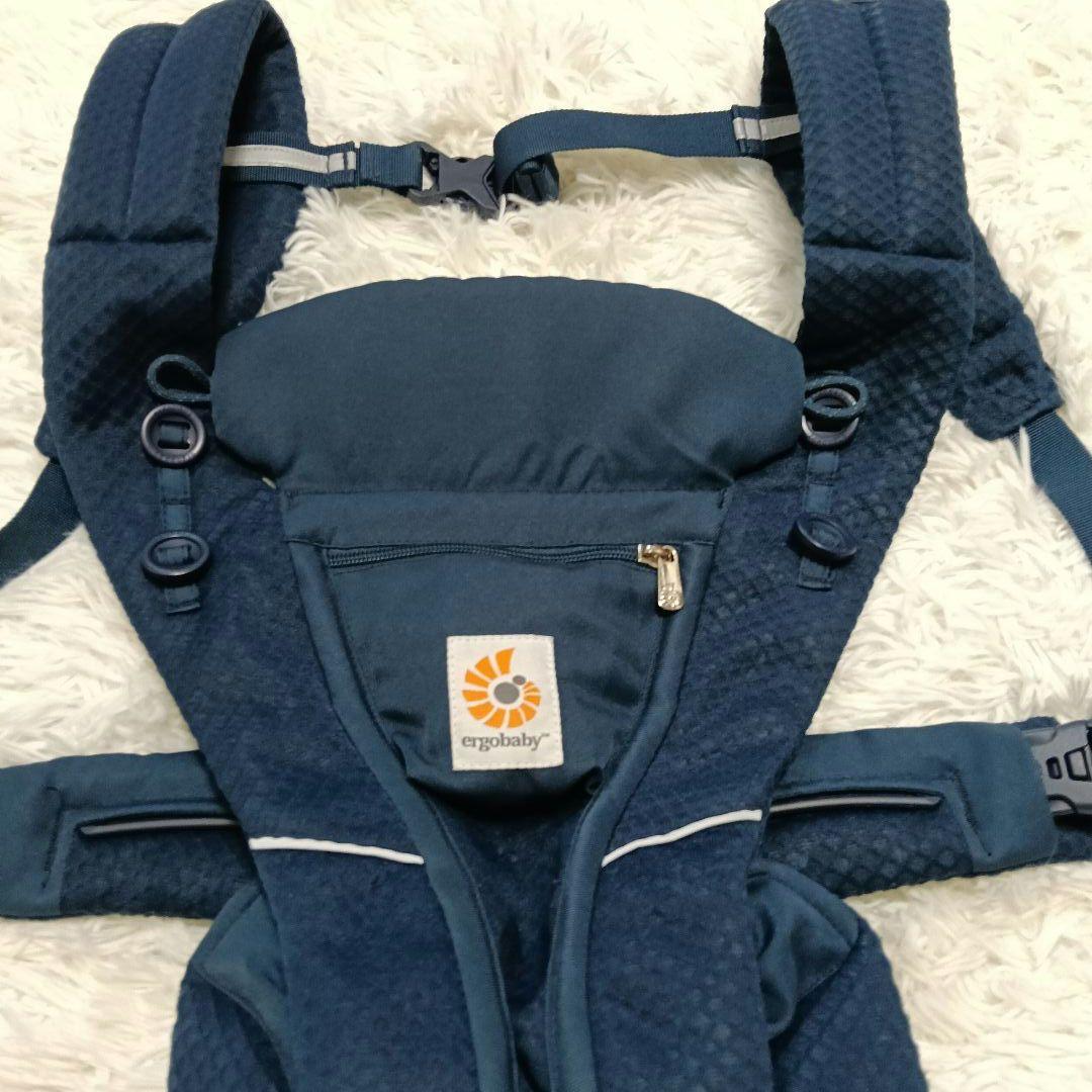 【美品】エルゴベビー オムニブリーズ ミッドナイトブルー