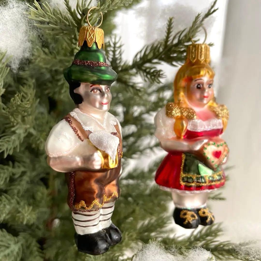 ドイツ　クリスマス　ガラスオーナメント ☆彡