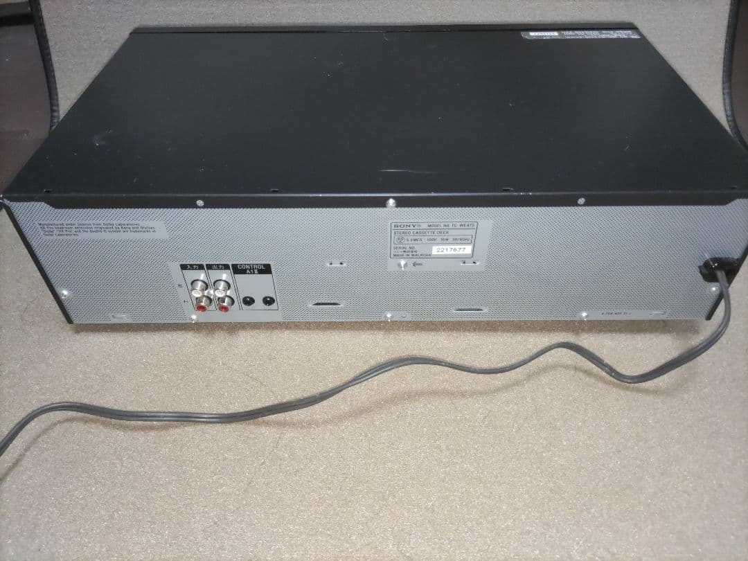 SONY カセットデッキ　TC-WE475