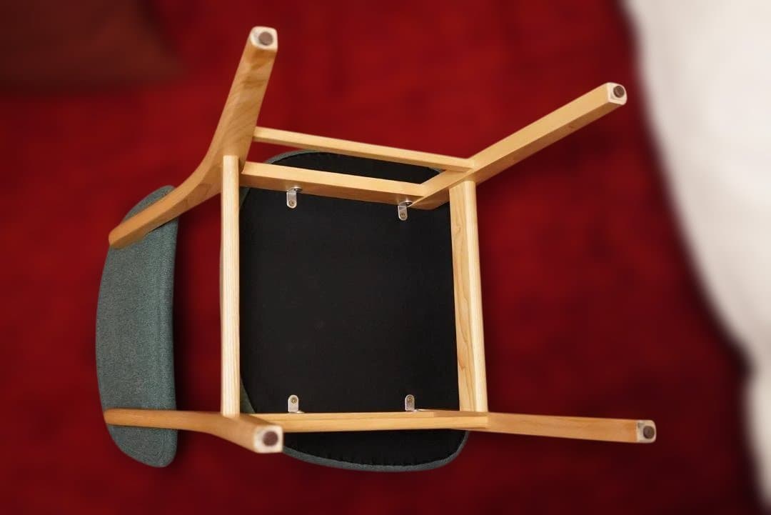 NOCE RY42 ダイニングチェア（ナチュラル/ダークグリーン）