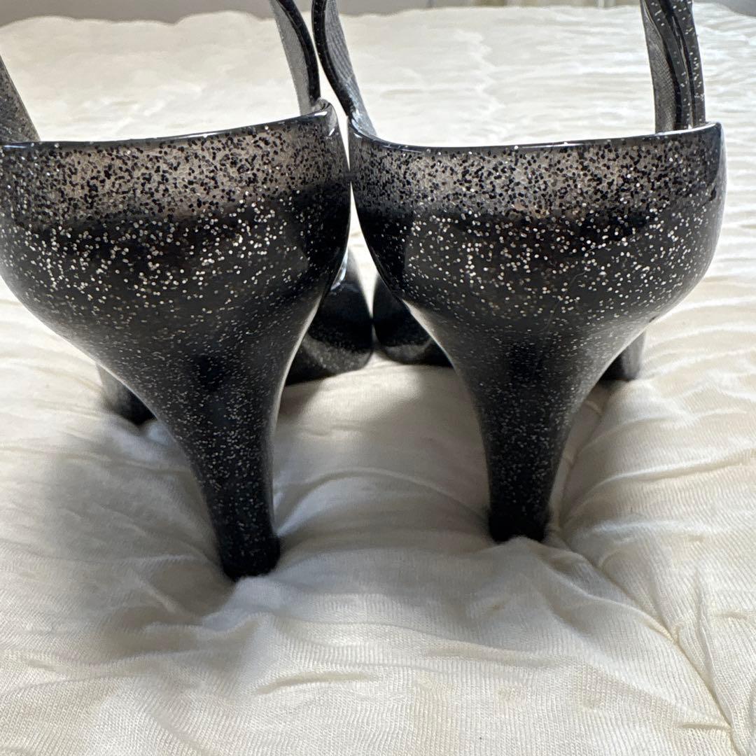 Vivienne Westwood Melissa サンダル ブラックグリッター