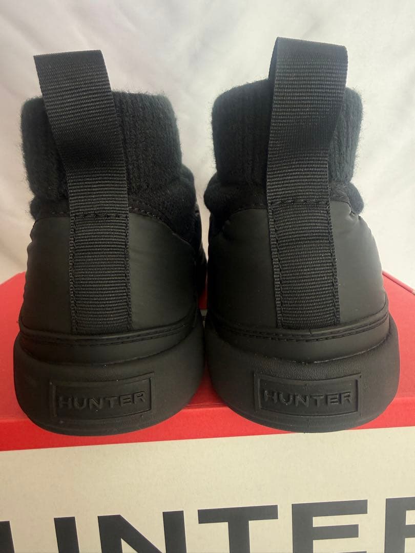 HUNTER ハンター インアウト パファー ニッテッド カフブーツ