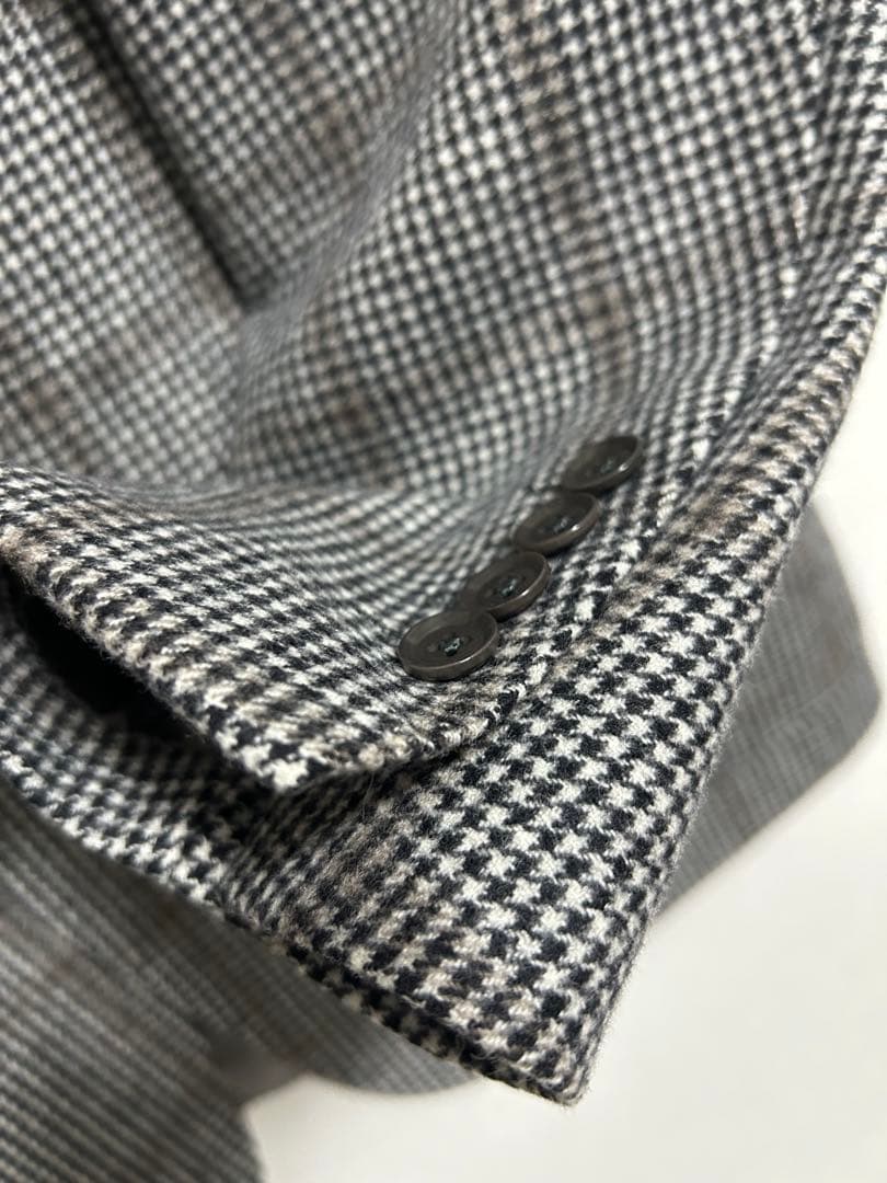 美品　RING JACKET　テーラード　ウール　ジャケット　千鳥格子　52