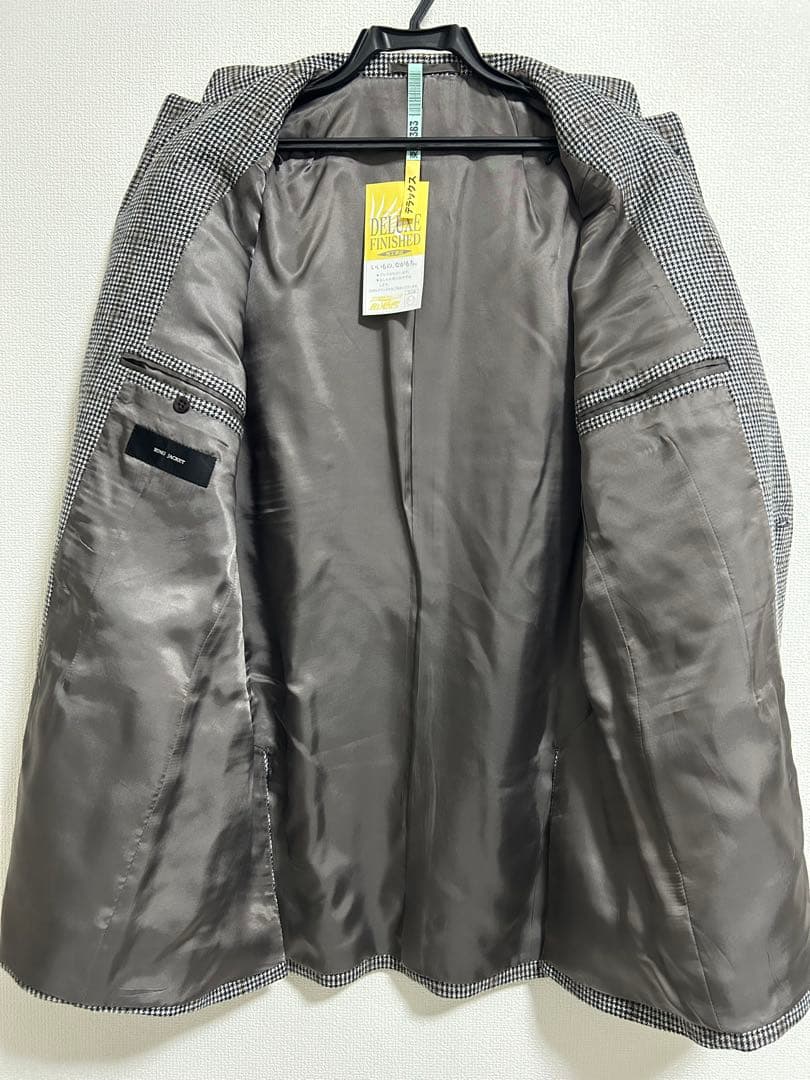美品　RING JACKET　テーラード　ウール　ジャケット　千鳥格子　52