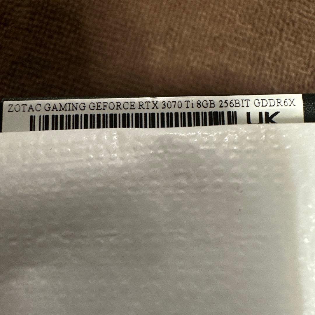 本当の最終値下げZOTAC グラボ　RTX3070tI 3ファン HDMI/DP