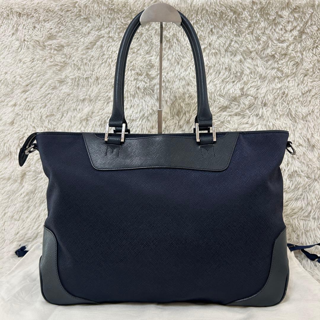 ⭐️美品⭐️ペッレモルビダ キャピターノ 2way ビジネスバッグ トート 紺