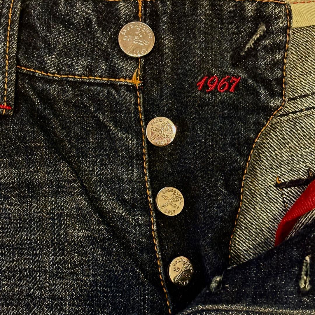 Tramarossa トラマロッサ デニム32濃紺 ボタンフライ イタリア赤ミミ