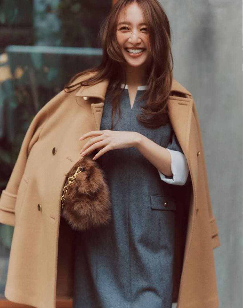 JUSGLITTY スタンダードPコート　キャメル　1 ハンガーおまけ♡