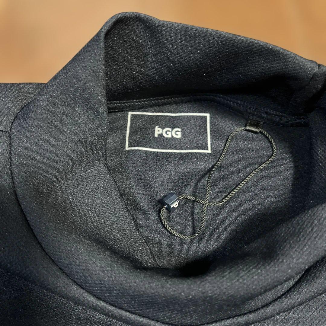 パーリーゲイツPGGハイブリッドメッシュハイネックシャツ濃紺サイズ5