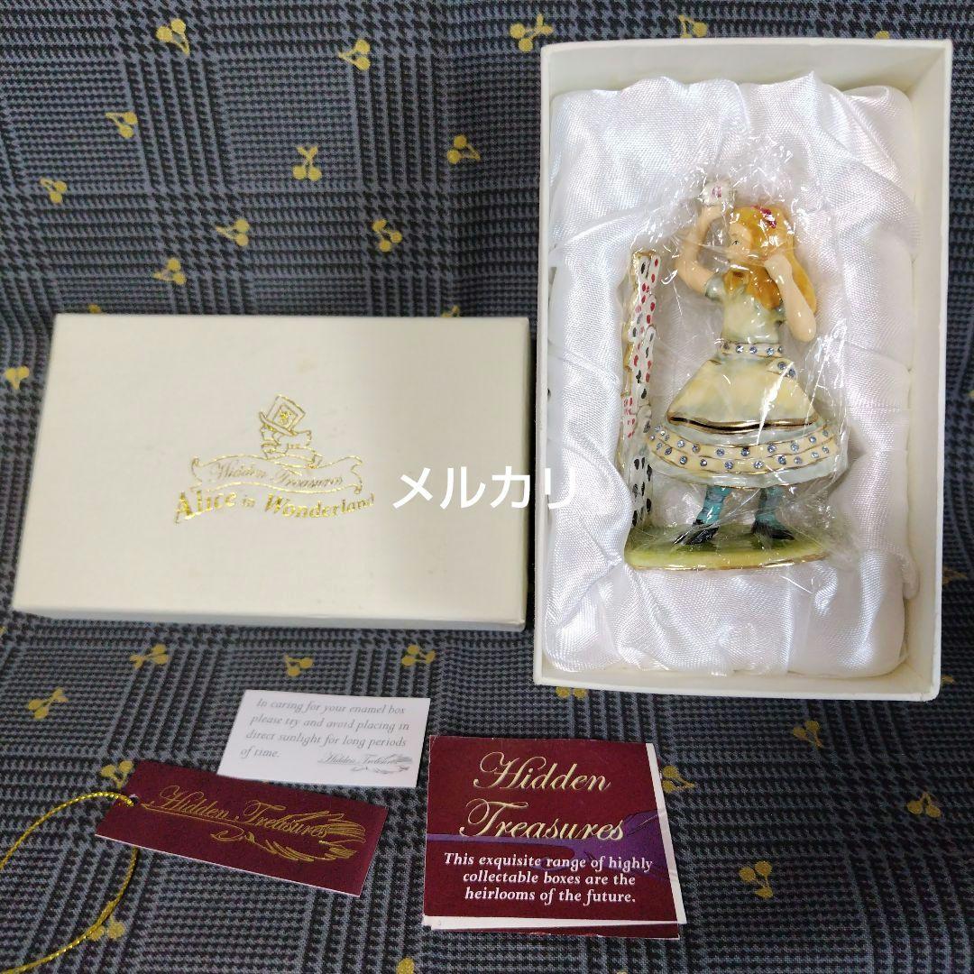 [未使用品] 不思議の国のアリス✥エナメルボックス✥ペンダント付き✥英国製