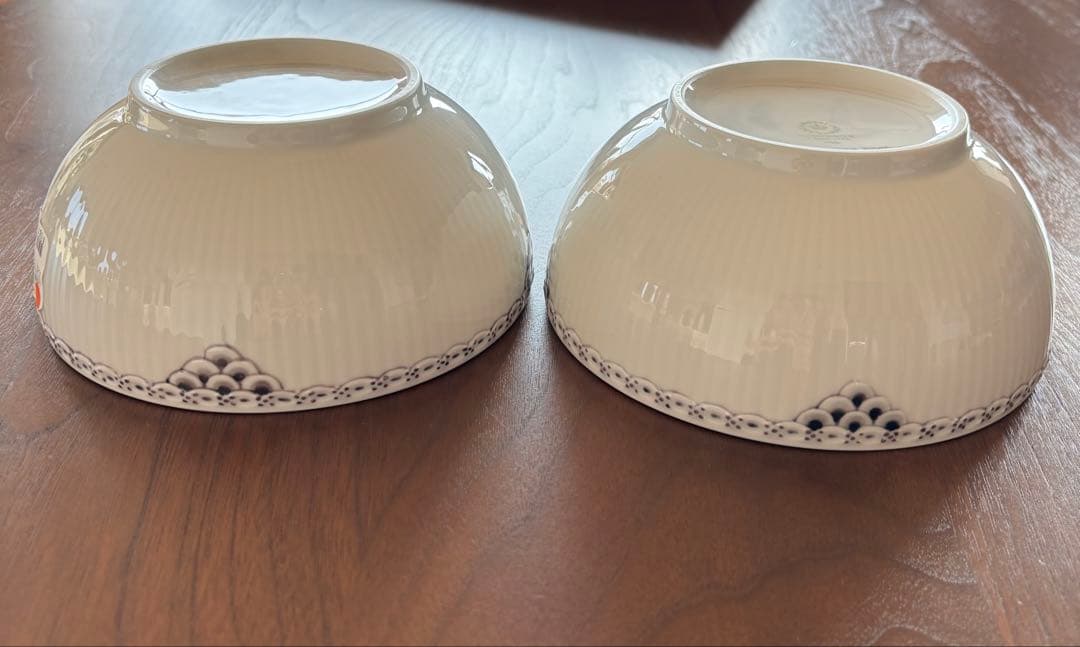 ロイヤルコペンハーゲン ブラック レース ボウル15cm2個セット