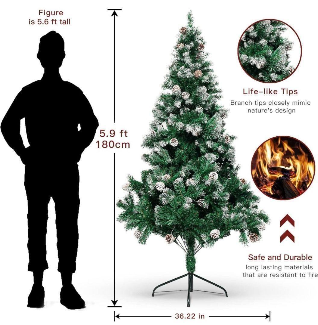 クリスマスツリー 180cm クリスマス インテリア 北欧 組立て おしゃれ