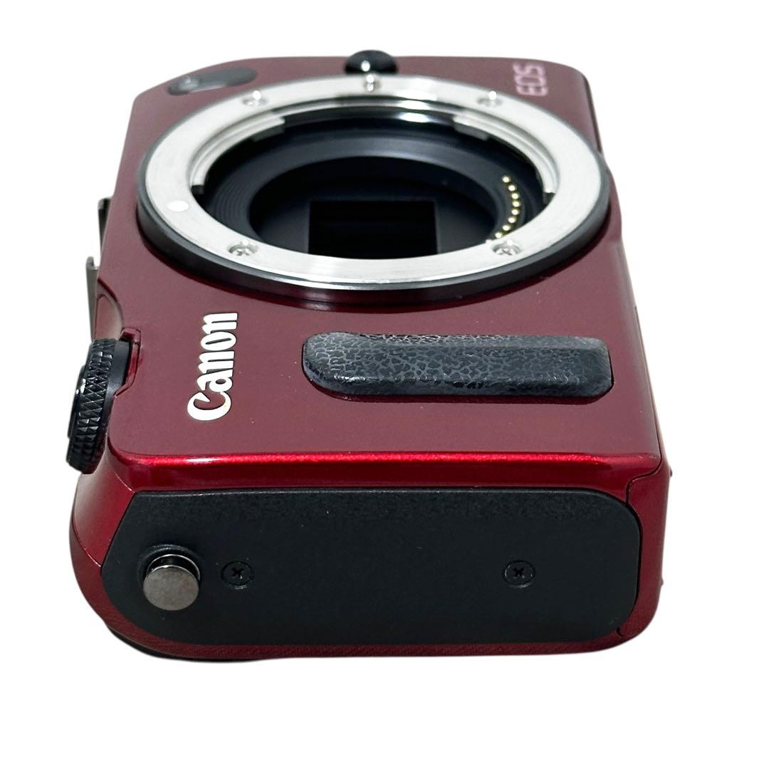 CANON EOS M ミラーレス一眼 ダブルレンズキット レッド 赤