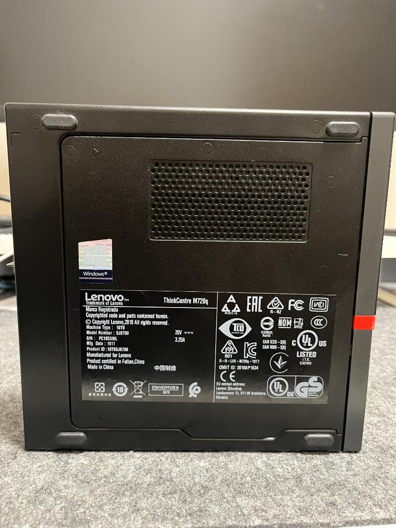 Lenovo M720q i5第9世代WX3100グラボ16GB RAM SSD