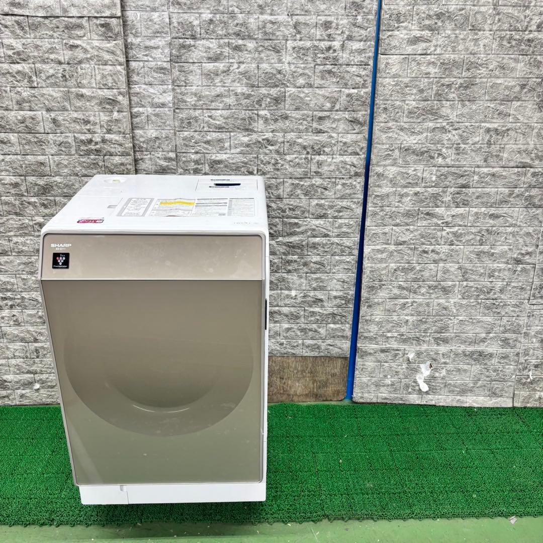 586シャープ　ドラム式洗濯機　左開き　11/6kg 乾燥付き　家庭用　半年保証