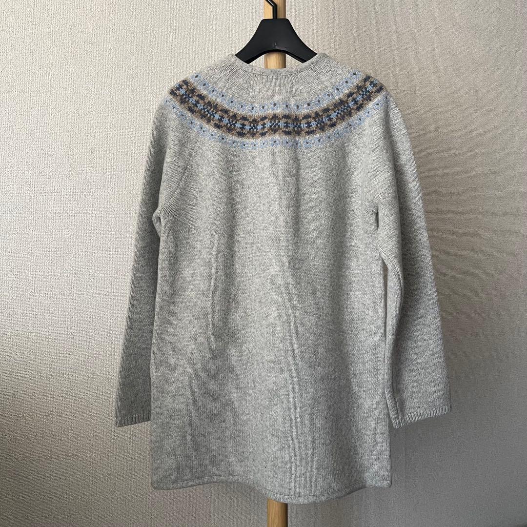 未使用 マドモアゼルノンノン 日本製 ニットコート ウール パパス