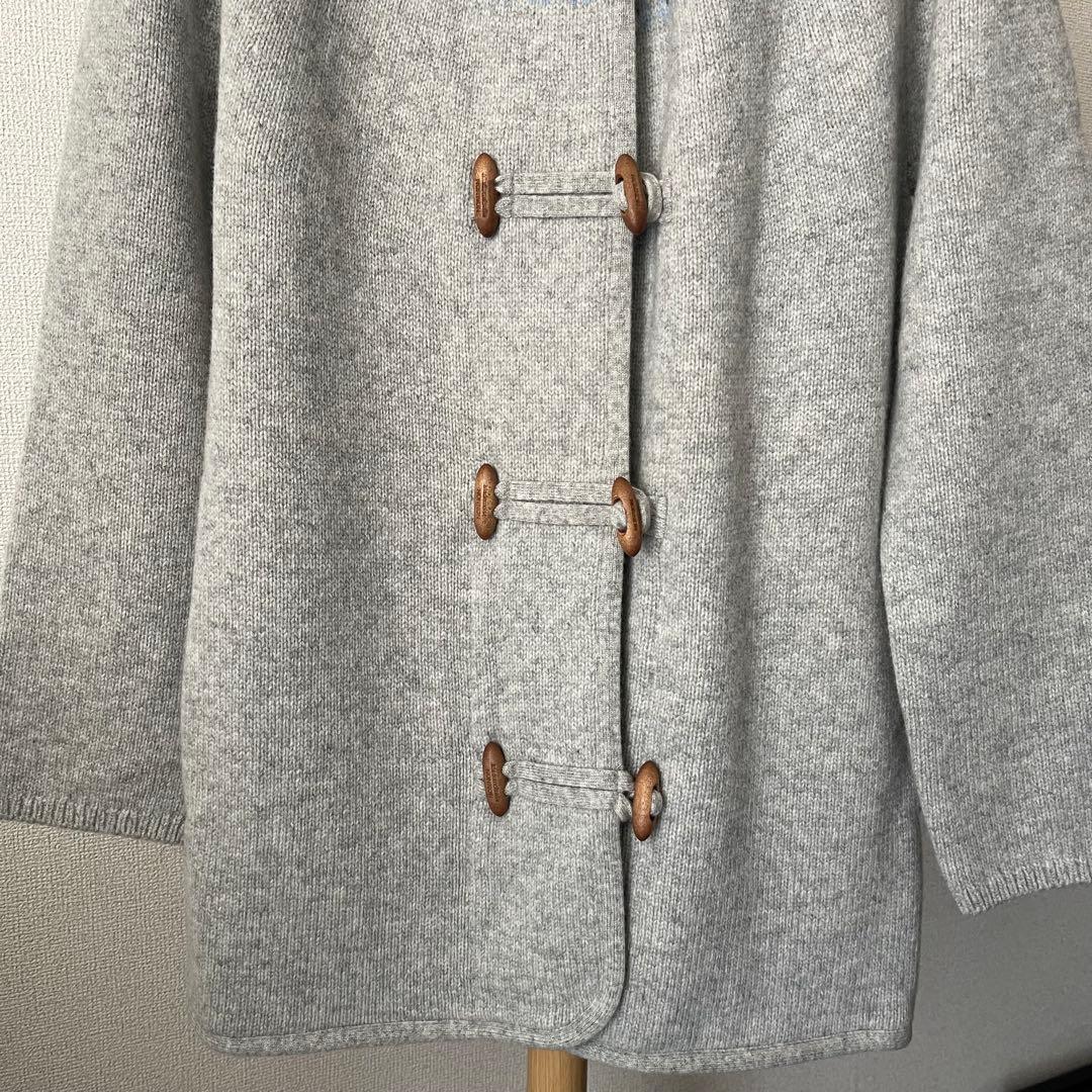 未使用 マドモアゼルノンノン 日本製 ニットコート ウール パパス