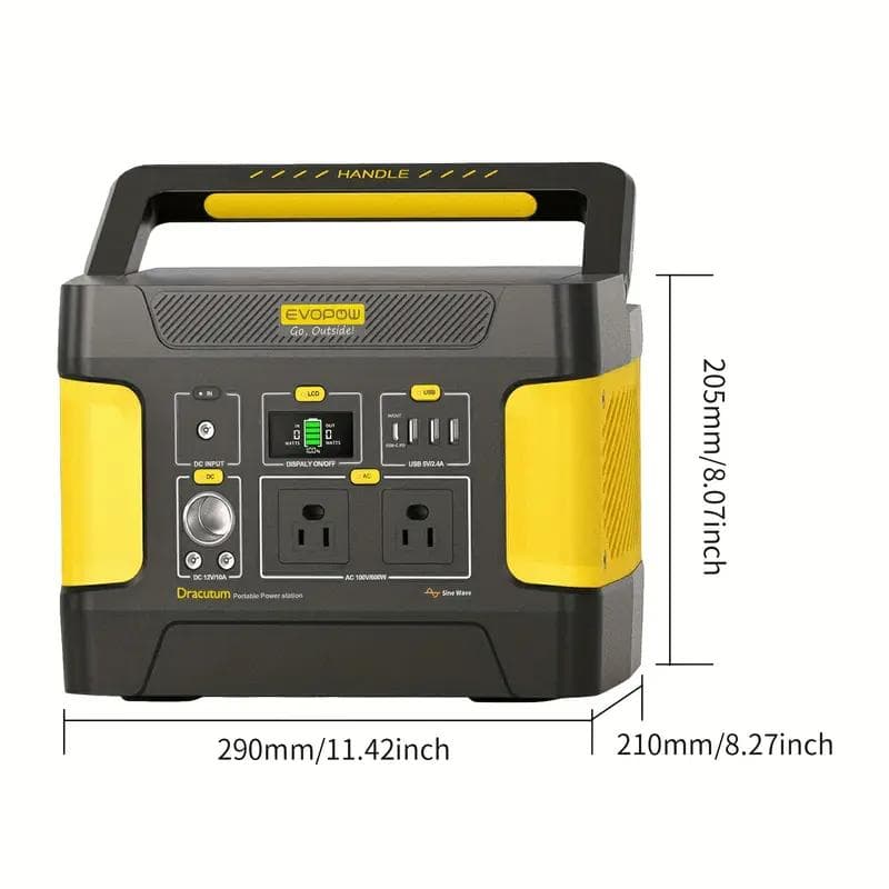 EVOPOW E600 ポータブル電源 515Wh