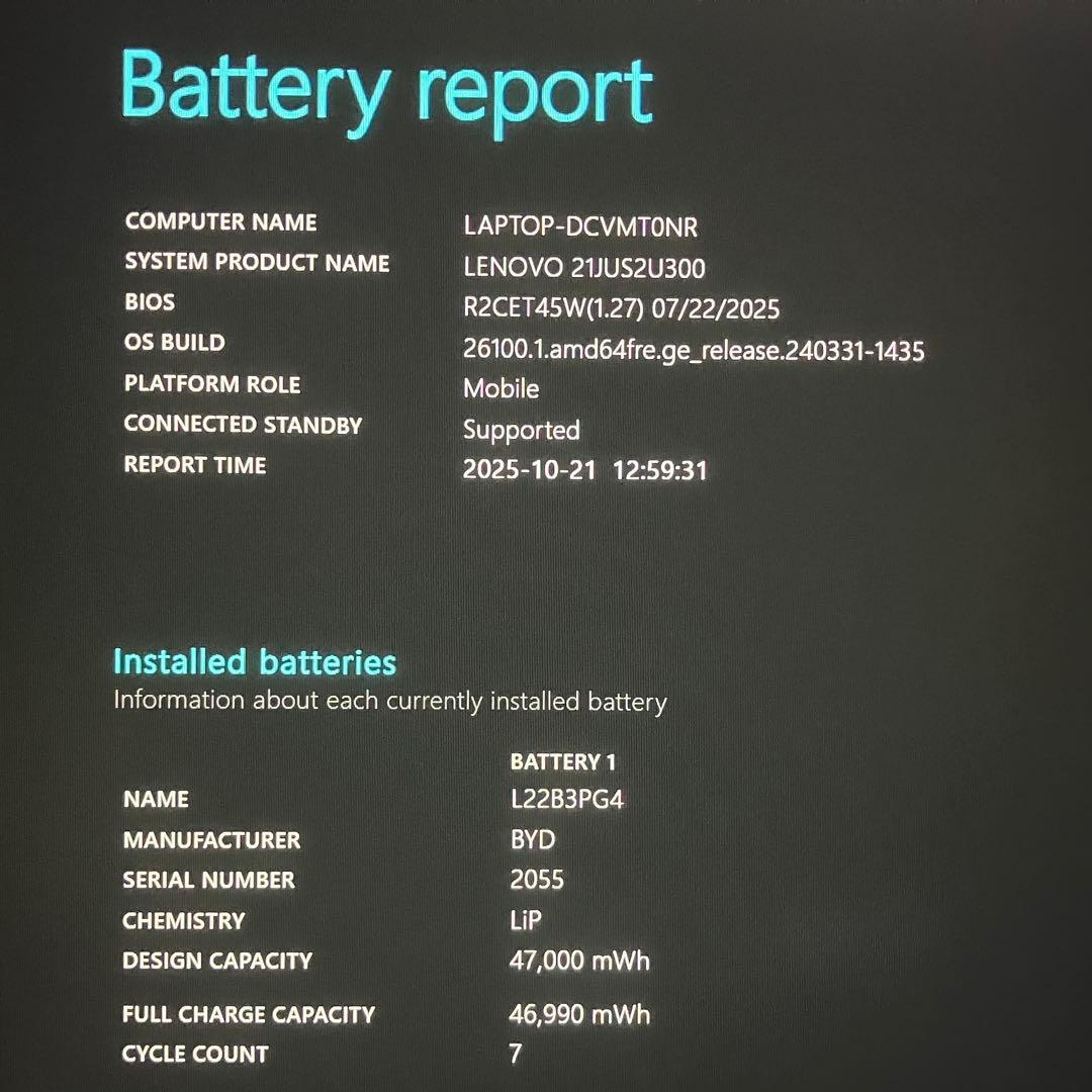 極美品 ThinkPad E16 Ryzen5 7530U 16GB 256GB