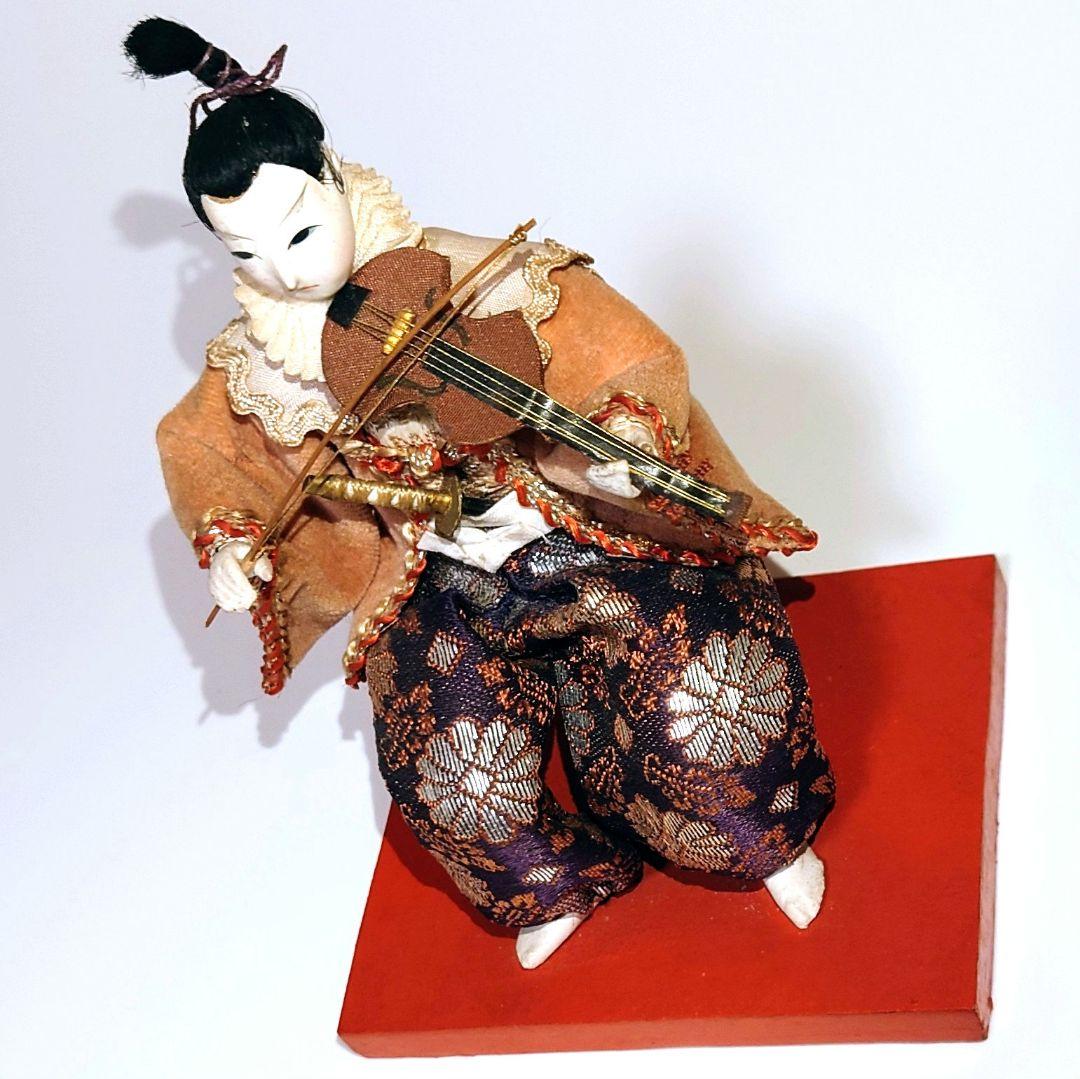 Japanese dolls 日本人形「天草四郎バイオリン弾き」大正レトロ　置物