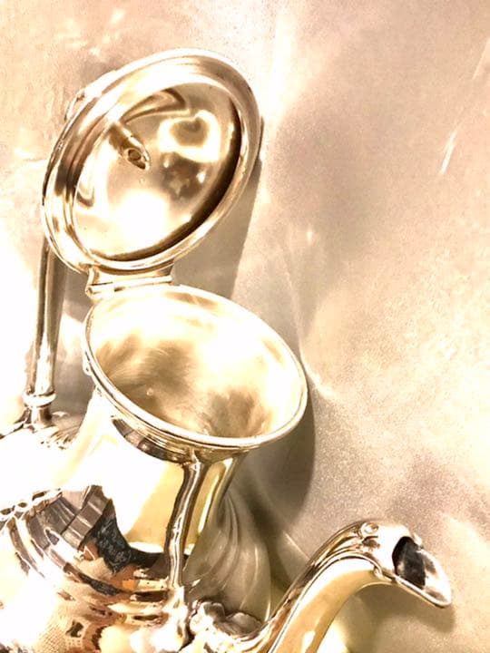 希少品　クリストフル製　仏銀器　1907年作　アネモネ　実用可能　1.8リットル