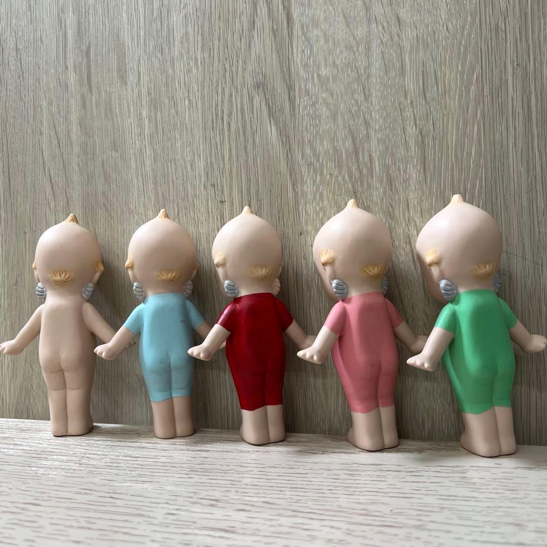 キューピー　置物　陶器　アンティーク　5つセット