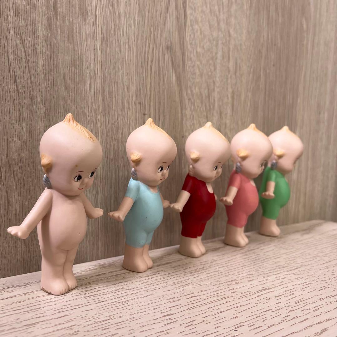 キューピー　置物　陶器　アンティーク　5つセット