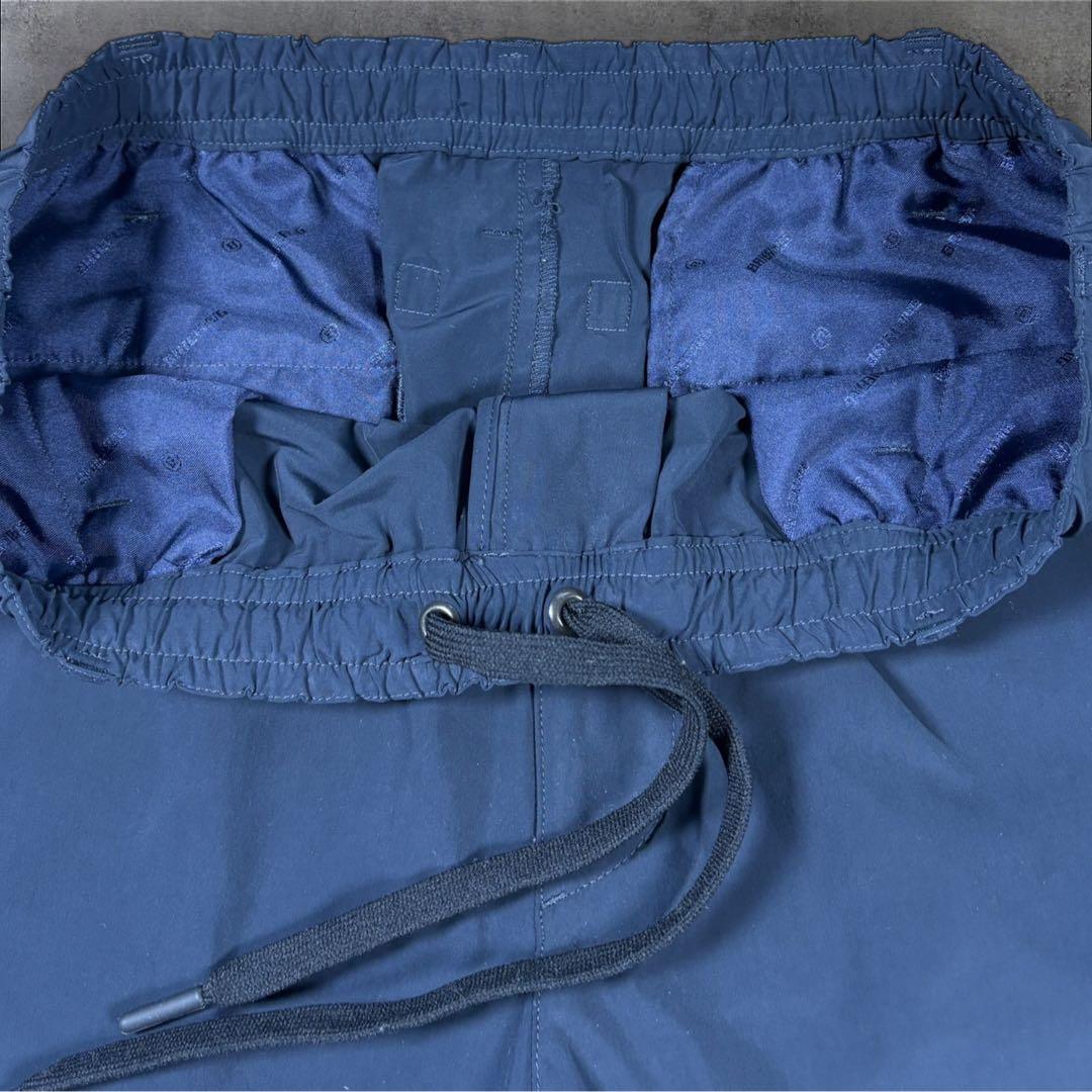 美品 BRIEFING ブリーフィング ストレッチ イージーパンツ ネイビー L