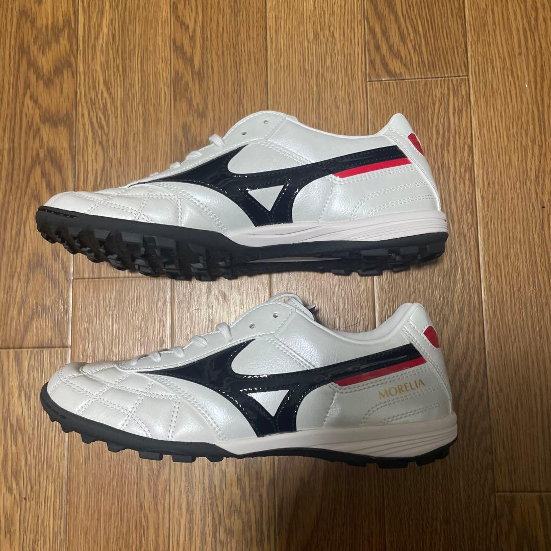 mizuno モレリア TF ホワイト/ブラック 25.0cm