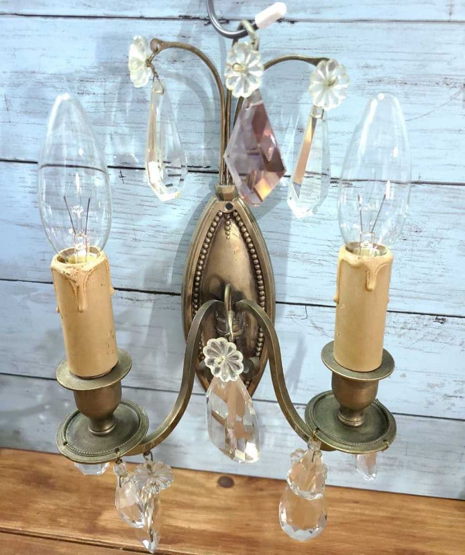 フランスヴィンテージ ウォールランプ 壁付け ブラケット キャンドル K8 2