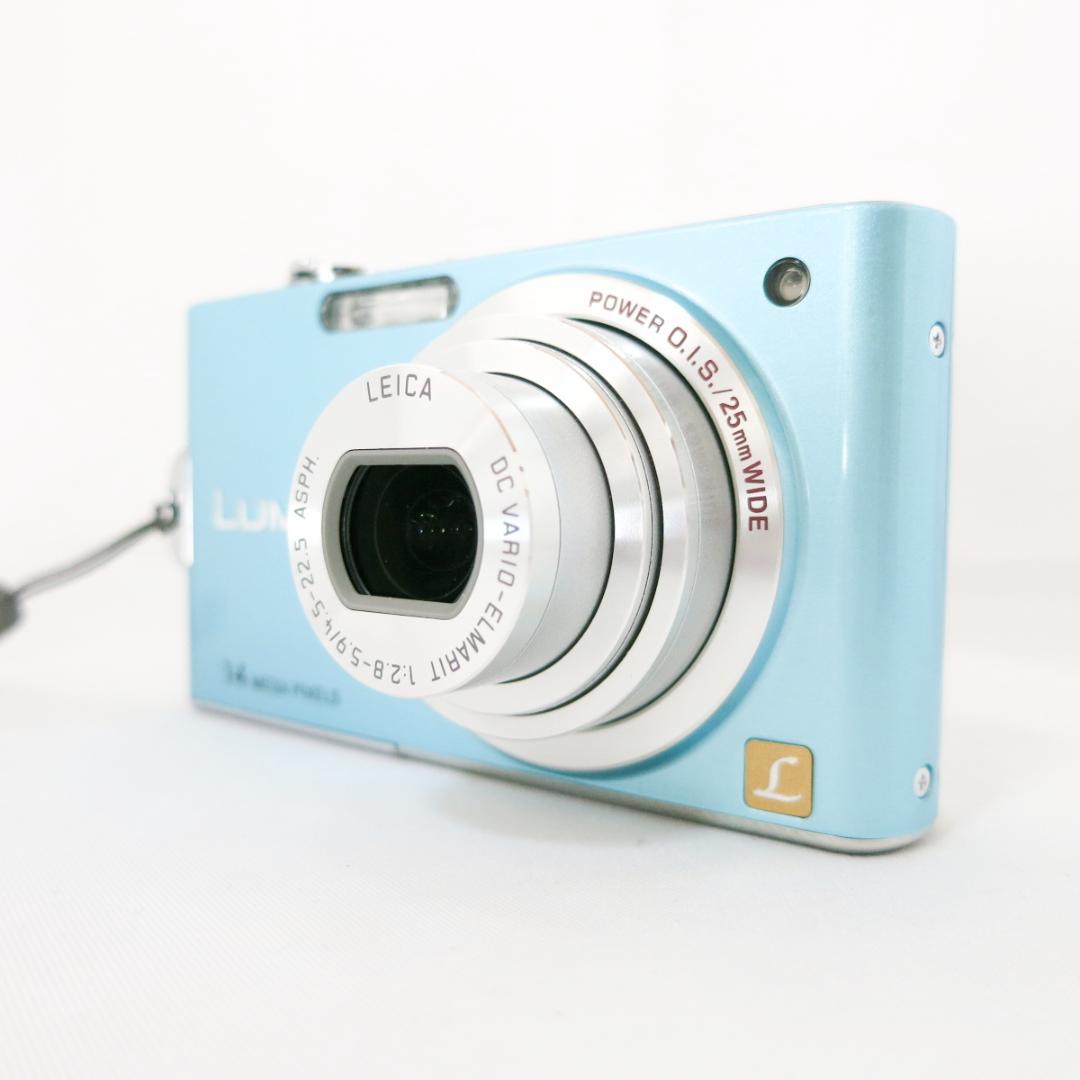 美品☆Panasonic LUMIX DMC-FX66 ライトブルー デジカメラ