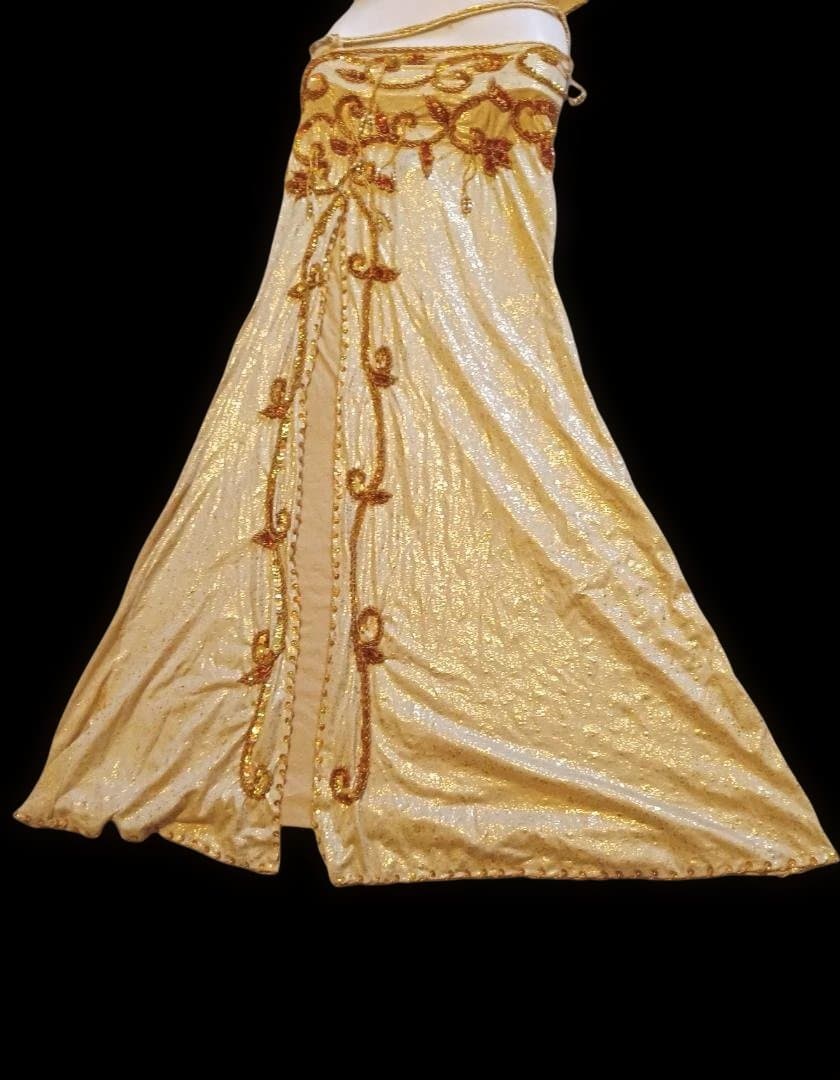 【新品sale】エジプト製ベリーダンス衣装Gold