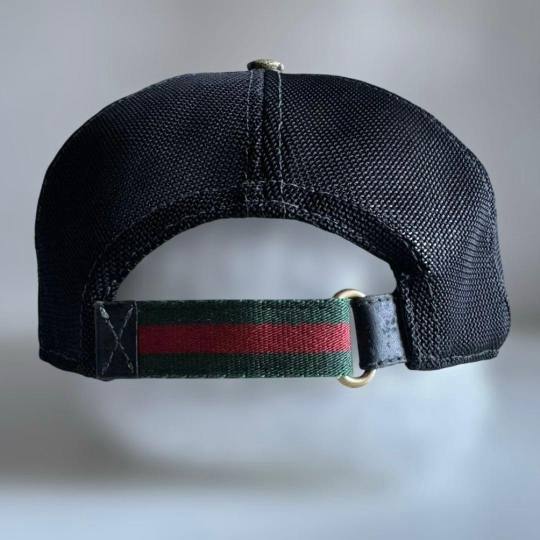 グッチ　アジャスタブルキャップ　タイガー　GGスプリーム　XLサイズ