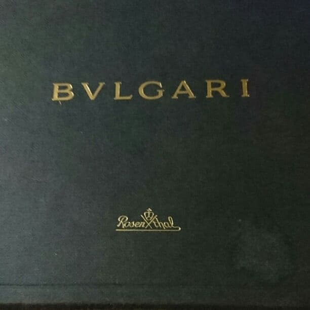 BVLGARIローゼンタールクリスタル箱付アッシュトレイ灰皿