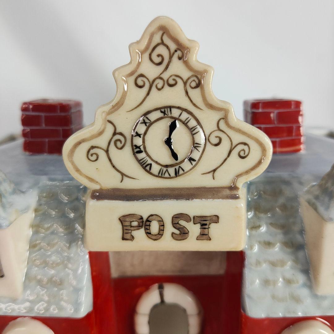 美品✨ビレロイアンドボッホ 陶器製クリスマスキャンドルハウス 郵便局