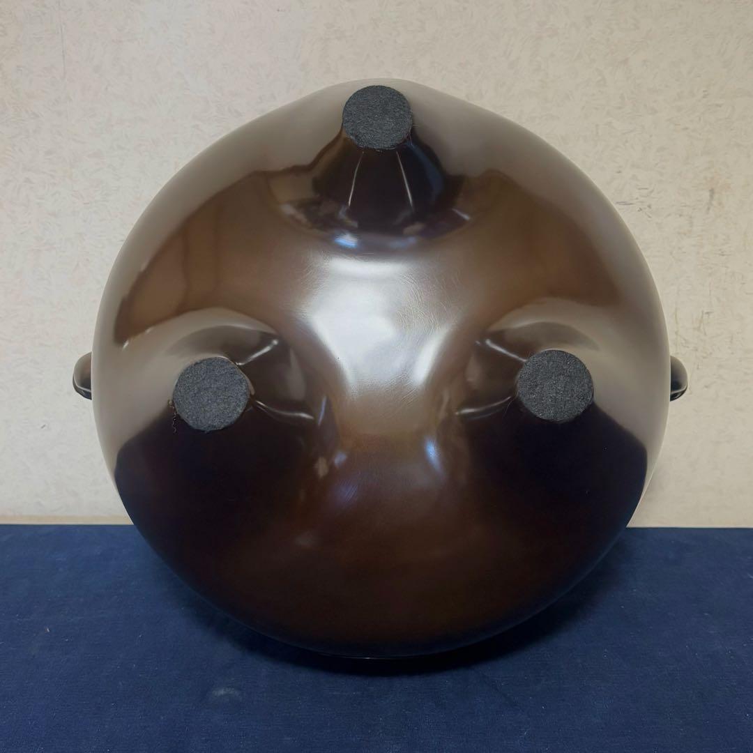 風炉 茶釜 電熱器 唐銅鬼面風炉釜 南鐐撮(銀摘)野々田製電熱器 敷板 底瓦