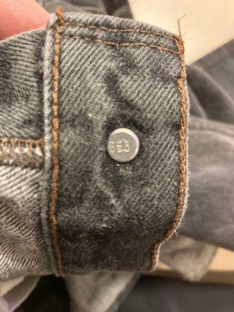 80s USA製 Levi’s 501 先染めブラックW36L30 1989年製