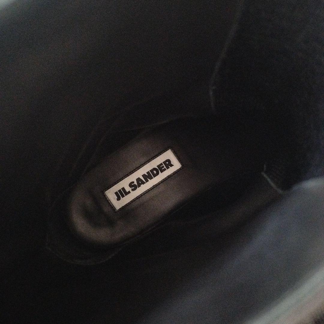 ジルサンダー　サイドゴアブーツ　ブラック38