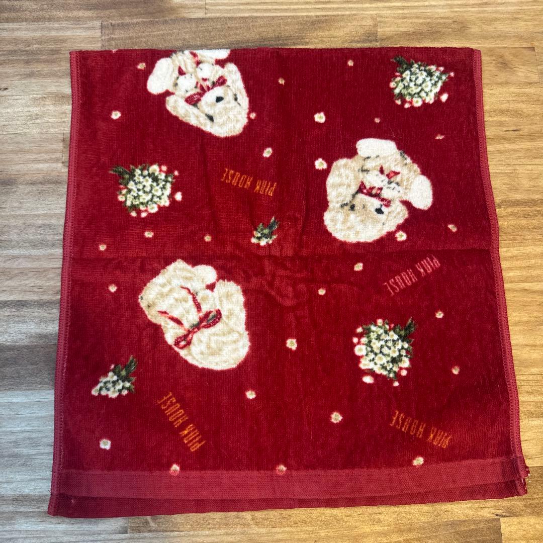 ピンクハウス ロップイヤーラビット フェイスタオル