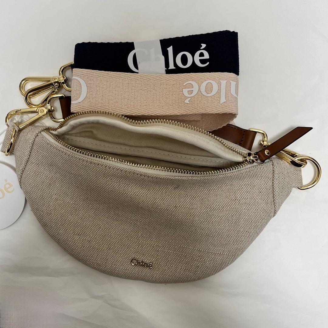 ✴︎新品✴︎Chloé Kids✴︎キャンバス製ショルダーバッグ